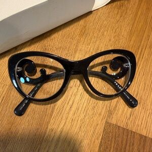 Prada Black Cat-Eye Glasses